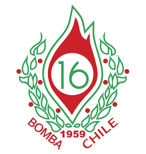 Logo 16ª Compañía del Cuerpo de Bomberos de Santiago